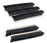 Lot BRB, 5 balais de salle en crin de cheval, longueur 1 000 mm