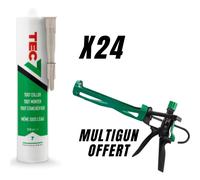 Lot colle-joint TEC7 - 24 cartouche 310ml blanc + Pistolet Multigun