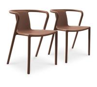 Lot composé de 2 fauteuils de jardin - CITY GARDEN - DIEGO-FT - Terracotta - Empilables