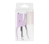 Lot d'agrafeuses manuelles ergonomiques en métal, plus fluide, violet | Construction en acier durable qui se fixe sans effort lors de longues tâches, idéal pour une utilisation au bureau ou au