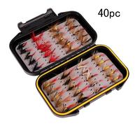 Lot D'appâts Artificiels Pour La Pêche À La Mouche, Pack De Leurres Pour Attraper Des Poissons Tels Que Des Truites, Des Insectes, Avec Boîte Étanche, 40/72/100/120 Pièces