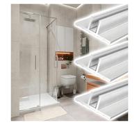 Lot De 1/2/3 En Forme De T Rail Fixe Pour Panneau De Douche Découpable, Bande De Chant À Rainure Cachée Longueur 1,5/1,8/2,5 m(3pcs,L 6.5' (199cm) W 5/16"(8mm))