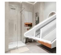 Lot De 1/2/3 En Forme De T Rail Fixe Pour Panneau De Douche Découpable, Bande De Chant À Rainure Cachée Longueur 1,5/1,8/2,5 m(1pc,L 7.5' (229cm) W 1/2"(12mm))