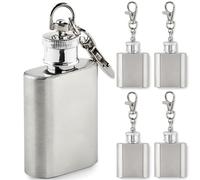 Lot de 1, 2, 3 ou 5 mini flasques de 30 ml en acier inoxydable pour fruits, whisky, cognac, trekking, randonnée, ski, extérieur