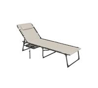 Lot de 1 bain de soleil GENERIQUE H. 31 cm L. 74 cm en acier pliable