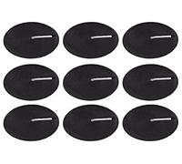 Lot de 1 bougie chauffe-plat noire à l'opium - 11,5 x 11,5 x 1,5 cm