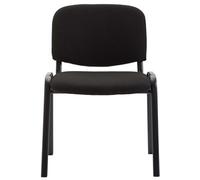 Lot de 1 chaise de conference GENERIQUE en metal empilable non pliable interieur H. 83 cm noir