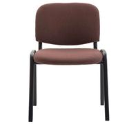Lot de 1 chaise de conference GENERIQUE interieur empilable non pliable en metal H. 83 cm marron