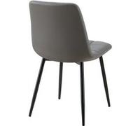 Lot de 1 chaise GENERIQUE en metal non pliable H. 84 cm interieur gris gris