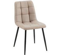 Lot de 1 chaise GENERIQUE interieur non pliable H. 84 cm en metal marron marron