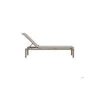 Lot de 1 chaise longue GENERIQUE L. 189 cm en aluminium H. 97 cm non empilable non pliable