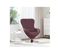 vidaXL Fauteuil œuf Pourpre 63 x 73 x 90 cm Tissu, Fauteuil Oeuf Moderne pour Salon, Design Contemporain, Confort Ergonomique, Luxe pour Détente