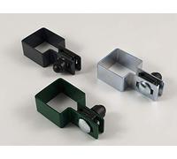 Lot de 1 collier de serrage carré - 60 x 60 mm - Vert - Pour fil de 5 mm de diamètre