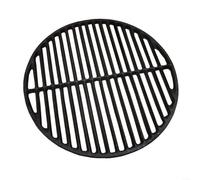 Lot de 1 grille de cuisson ronde en fonte pour barbecue au charbon de bois, grande pour surface pour saucisses, steaks, poissons, volailles, fêtes en plein air, noir, 30 cm-457 cm (maille de 45,7 cm)