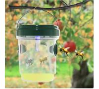 Lot de 1 Pièges à Mouche, Guêpes et Moustique Attrape Anti-Insectes, Frelons - Solaire avec Lumière LED