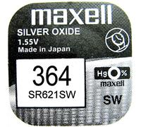 Lot de 1 Piles SR621SW (364) SR60 1.55V Maxell