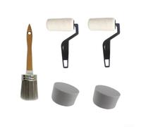 Lot de 1 pinceaux à filament doux de 24 cm pour une finition lisse | Variété de 5 pièces, tailles mixtes, rénovation de maison, projets artistiques, réparation de meubles