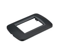 Lot de 1 plaques en plastique ovale, 3 modules placés par boîte 503, compatibles avec Bticino Living Light, couleur noire, série MBL