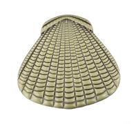 Lot de 1 poignée d'armoire en alliage de zinc en forme de coquillage facile à installer pour meubles de chambre d'enfant (bronze)