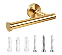 Lot De 1 Porte-Rouleau De Papier Toilette Mural en Acier Inoxydable, Résistant À La Rouille Et Robuste, pour Usage Domestique Et Commercial, Gold