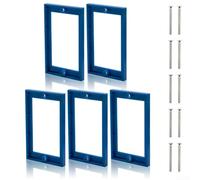 Lot de 1 rallonge de boîte électrique pour prises et interrupteurs simples, en plastique ABS résistant à la chaleur, adaptateur de profondeur avec vis pour boîtes en PVC et fibre de verre, couleur