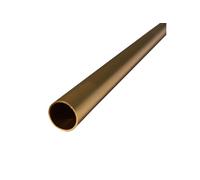 Lot de 1_Tube aluminium anodisé longueur 100 cm Ø 30 mm Doré