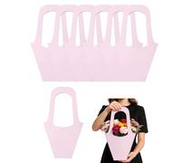 Lot de 10/20/30 sacs d'emballage en papier kraft marron en forme de cône, pour bouquet floral rustique pour cadeaux de mariage, d'anniversaire, maison, bar, boutique (rose)