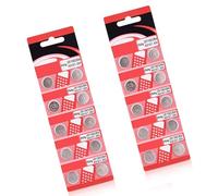 Lot de 10/20 piles bouton alcalines AG10 LR1130 haute capacité pour petits appareils électroniques