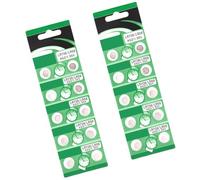 Lot de 10/20 piles bouton rondes AG2 LR726 1,5 V AG2 pour montres, calculatrices, piles bouton haute capacité