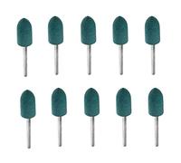 Lot de 10-3 forets de polissage en caoutchouc, tige de 3 mm, embouts de meulage montés en forme de balle pour le bricolage, l'élimination de la rouille, 8 mm