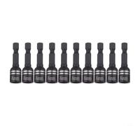 Lot de 10 adaptateurs à douille hexagonale de 8 mm, tournevis magnétique pour perceuse électrique et tournevis, outil en acier à tige de 6,35 mm pour réparation à domicile