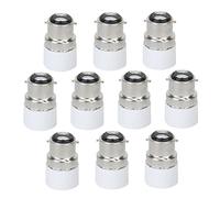Lot de 10 adaptateurs d'ampoule LED B22 vers E14, support d'adaptateur de lampe à vis, connecteur convertisseur B22 vers E14, adaptateur de lumière, convertisseur de base de douille B22 vers E14, adap