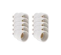 Zenitech - Lot de 10 adaptateurs de douille GU40 vers E14 à baïonnette - ampoules LED - Blanc blanc G