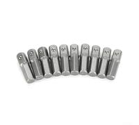Lot de 10 adaptateurs de douilles hexagonales 1/4 vers carré pour perceuse en acier au chrome vanadium de qualité d'impact pour perceuse à changement rapide 25 mm de long outils robustes