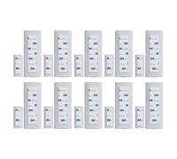 Lot de 10 adhésifs pour capteur de contact - Compatible avec capteur EUFY | Bandes de rechange | Fonctionne avec les capteurs d'alarme de porte, fenêtre, mur | Facile à monter, décoller et coller (lot