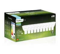 Lot de 10 ampoules LED GU5.3 MR16 8W 6500K blanc froid LUMILED