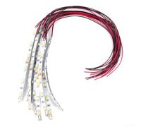 Lot de 10 ampoules LED SMD pour bandes lumineuses pré-câblées conçues pour les sources d'alimentation 12 V 18 V AC DC pour les modèles réduits et les besoins d'éclairage intérieur miniature (lumière