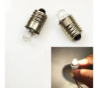 Lot de 10 ampoules MES E10 1,1 V 1,2 V 4300 K Blanc chaud E10 x 22