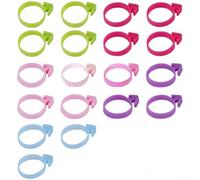 Lot de 10 anneaux de fermeture en silicone pour poche à douille standard de 30,5 cm à 45,7 cm pour une application stable de glaçage
