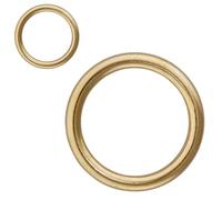 Lot de 10 anneaux de rideau creux en laiton plaqué 12 mm pour stores romains