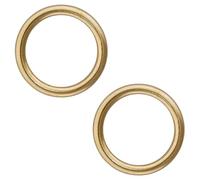 Lot de 10 anneaux de rideau creux en laiton plaqué 25 mm pour stores romains