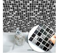Lot de 10 Auto-Adhésif Carrelage Sticker Mural 3D - Géométrie motif mural
