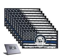 Lot de 10 autocollants drapeau américain pour véhicules, autocollant drapeau des pays étrangers - 17 cm emblème et forces de papier collant de campagne