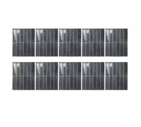 Lot de 10 autocollants muraux épais en ABS de 2,5 mm pour dosseret de cuisine et salle de bain - Autocollants imperméables à décoller et décoration d'intérieur (YJC0178)