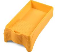 Lot de 10 bacs de peinture de 16 x 30 cm. Ensemble de bacs en plastique pour une application de peinture et des travaux de rénovation efficaces.