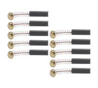 Lot de 10 balais de moteur en carbone 20 mm x 6 mm x 6 mm avec ressorts de 30 mm pour meuleuses d'angle, scies circulaires, marteaux, perceuses et autres outils électriques