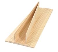 Lot de 10 bandes de bois pour travaux manuels 0,3 x 5,1 x 44,5 cm | Lamelles en bois pour travaux manuels, pièces de pin plates non finies pour travaux manuels, modélisme