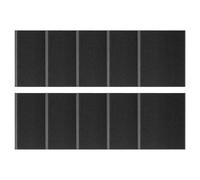 Lot de 10 bandes d'étanchéité pour porte, réduction du bruit, 4,2 x 5 x 0,5 cm (10 pièces), joints de porte, faciles à décoller et à coller, pour maison, garage, camping-car, douche, terrasse