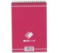 Lot de 10 Bloc sténo format 14,8 x 21 cm, 180 pages travers G