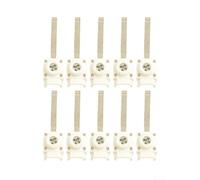 Lot de 10 blocs de jonction de barre omnibus 25 mm², bloc de connexion électrique 63 A pour liaison de disjoncteur, borne de fil de boîte de distribution, barre de bus MCB pour câblage de panneau